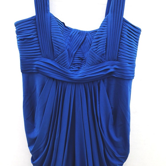 NWT BCBGmaxazaria Womens size XS larkspur Blue bubble hem sleeveless dress - Picture 6 of 8